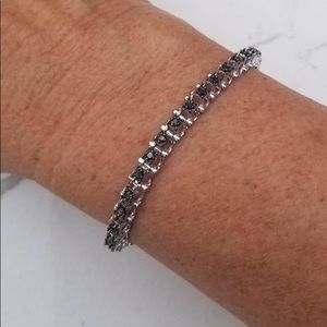 Black Diamond Tennis Bracelet